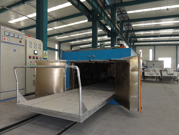 江蘇省南京市某化工電子公司采購臺車烘箱設備